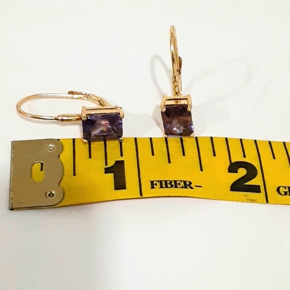 Vintage Amethyst Earrings - Picture 13 of 14